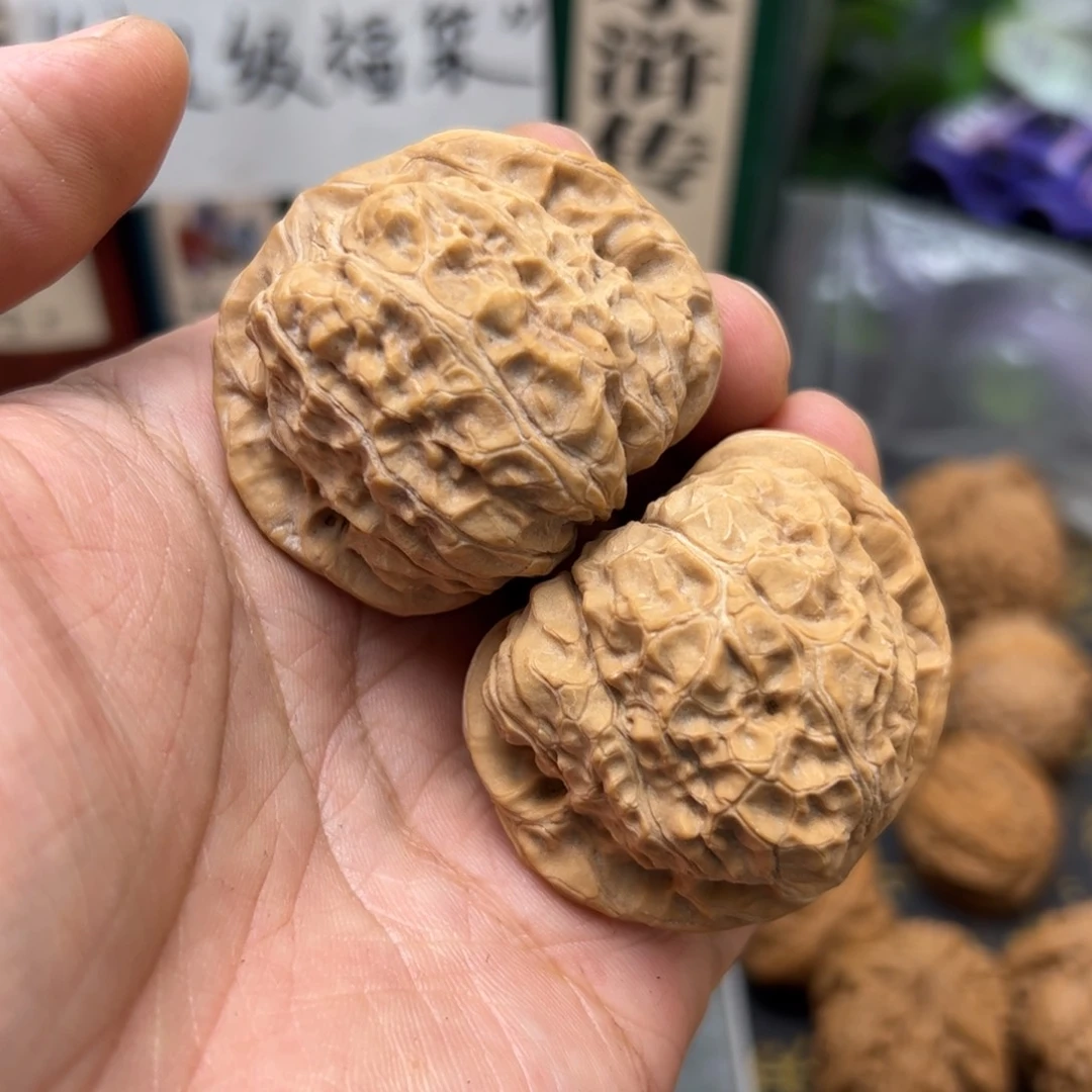 文玩核桃把件没*要46+南瓜墩