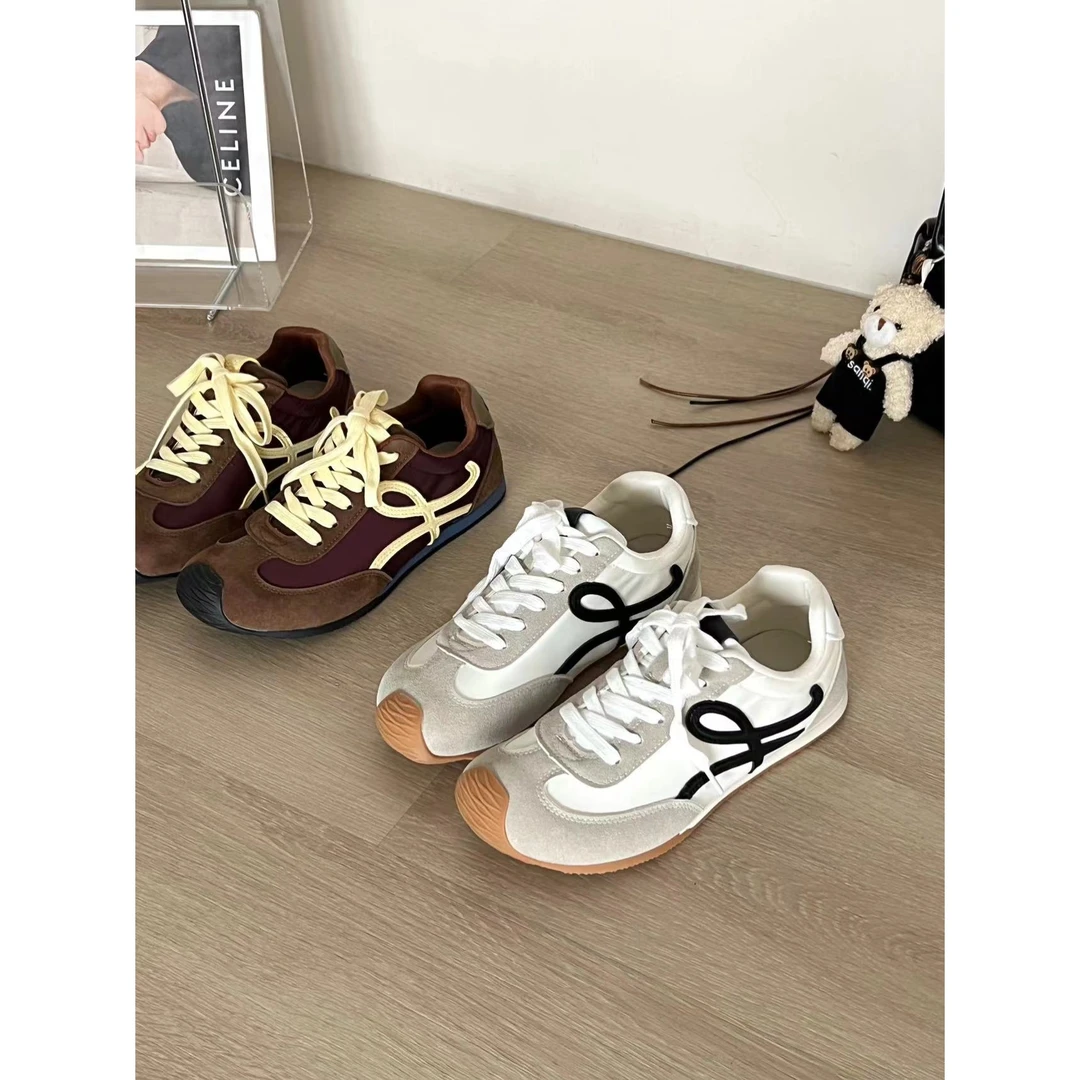 SP【超火的一双】港女平底复古阿甘鞋女时尚休闲运动鞋芭蕾德训鞋