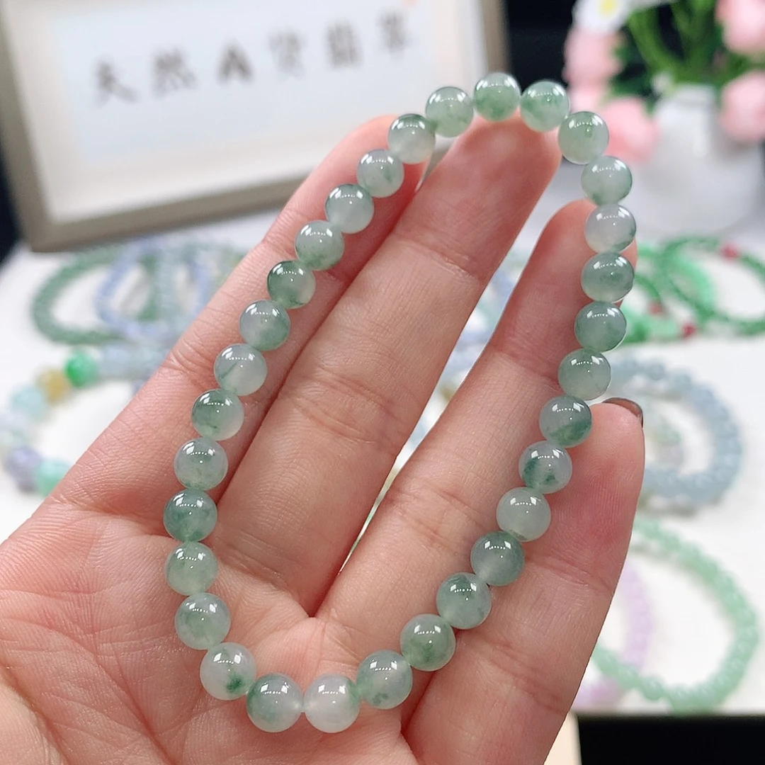 翡翠未镶嵌手链6mm