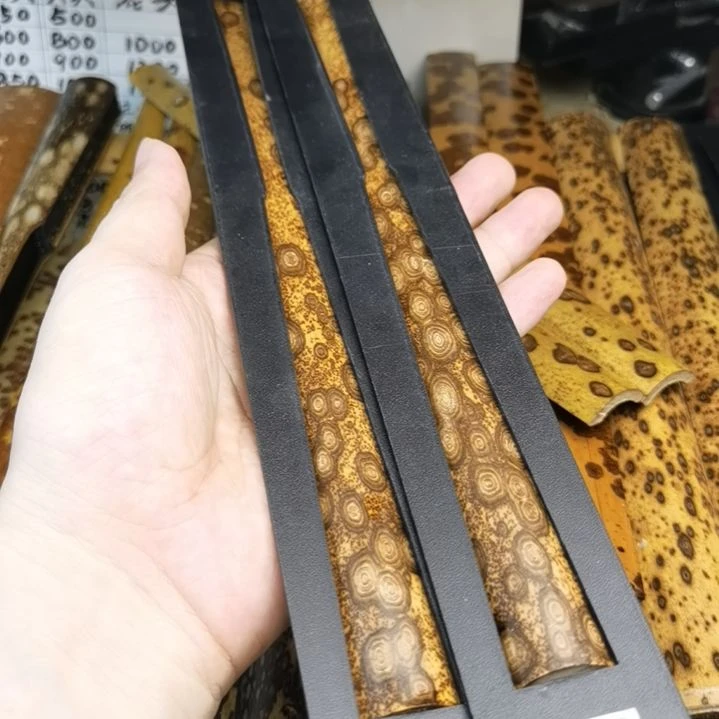 扇子大螺纹花梅鹿扇子料8寸2.0