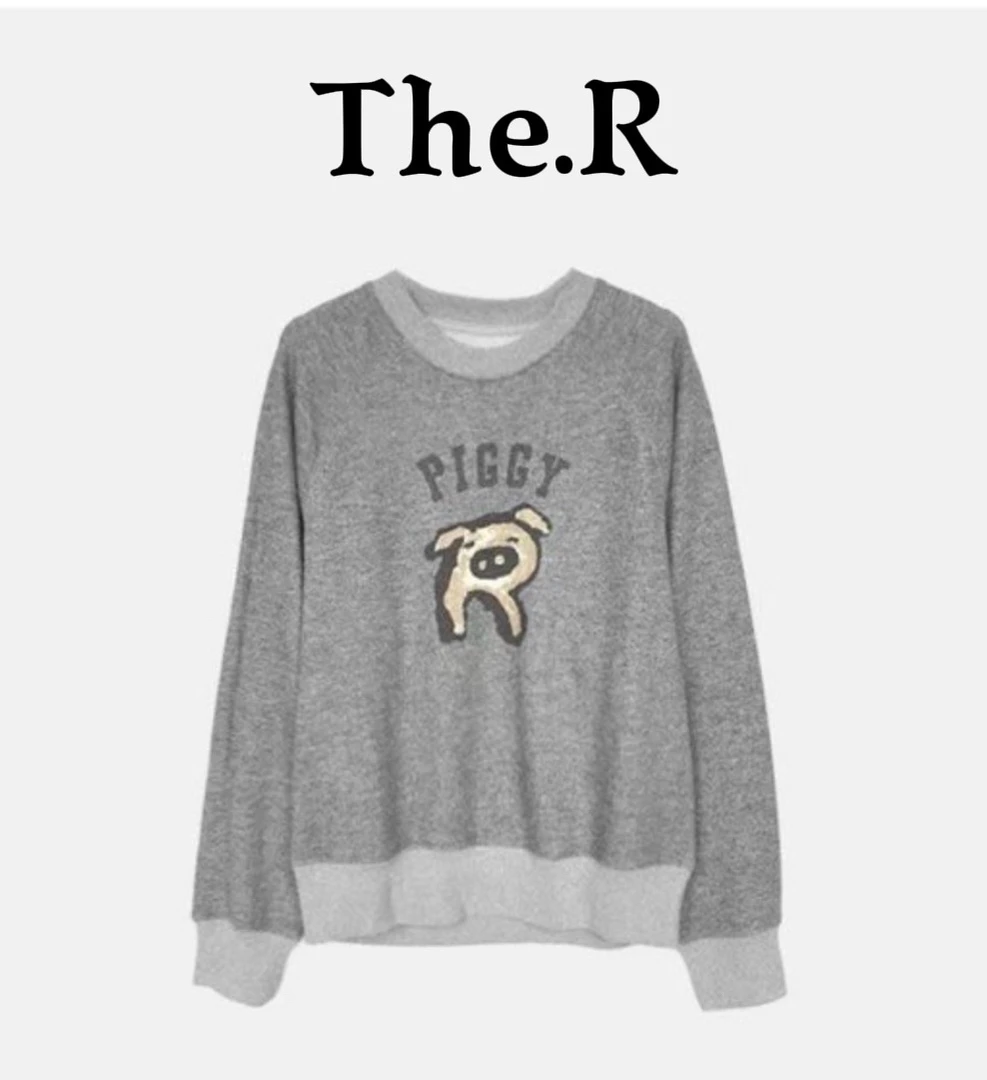 【新疆棉花纱】秋冬新品流光风日系秋季女士减龄45R插肩袖小猪卫衣