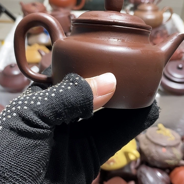 紫砂茶壶口裂微瑕