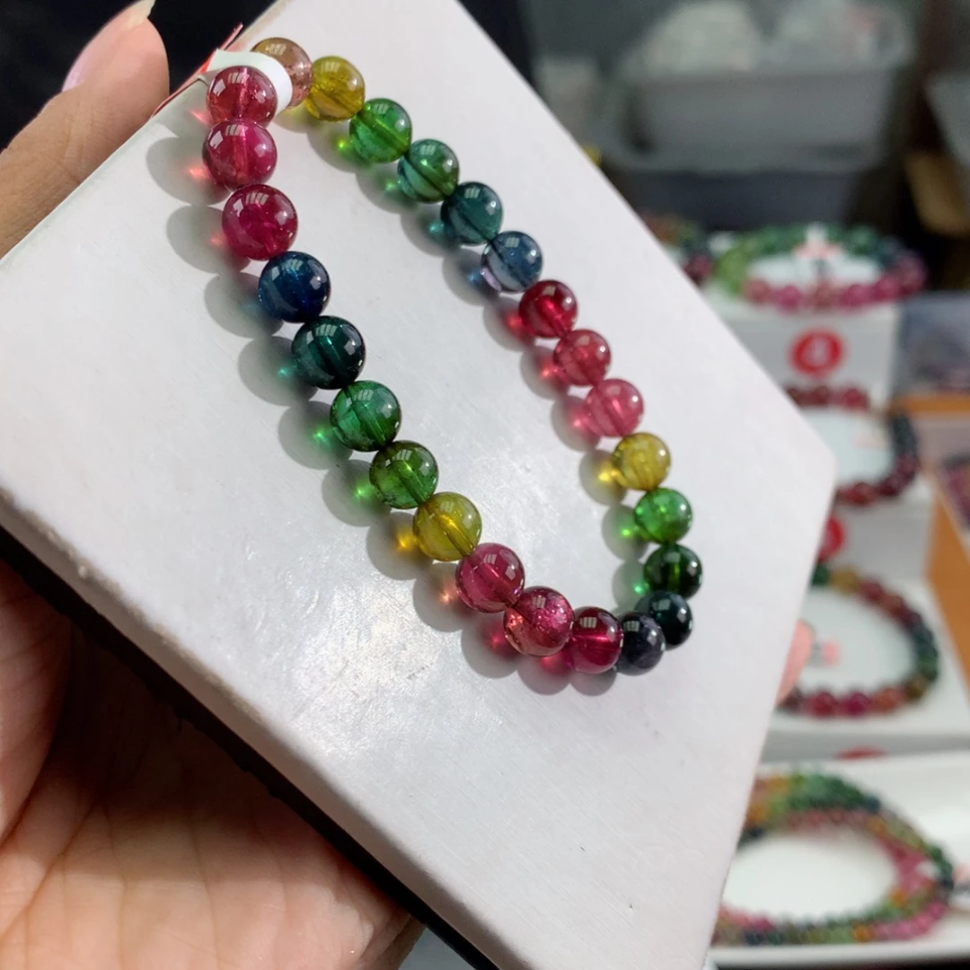 手链碧玺未镶嵌      7mm。