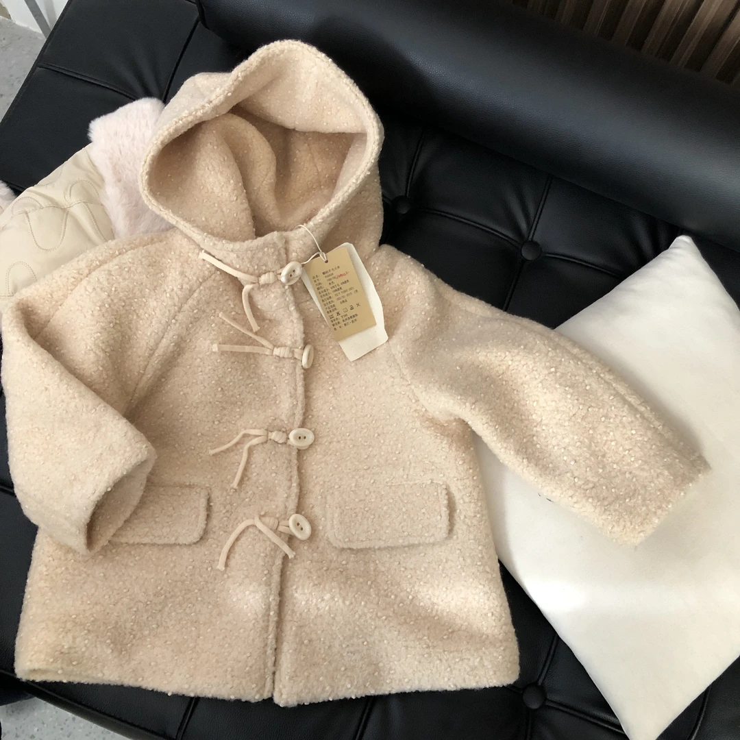 女童夹棉大衣外套24A422