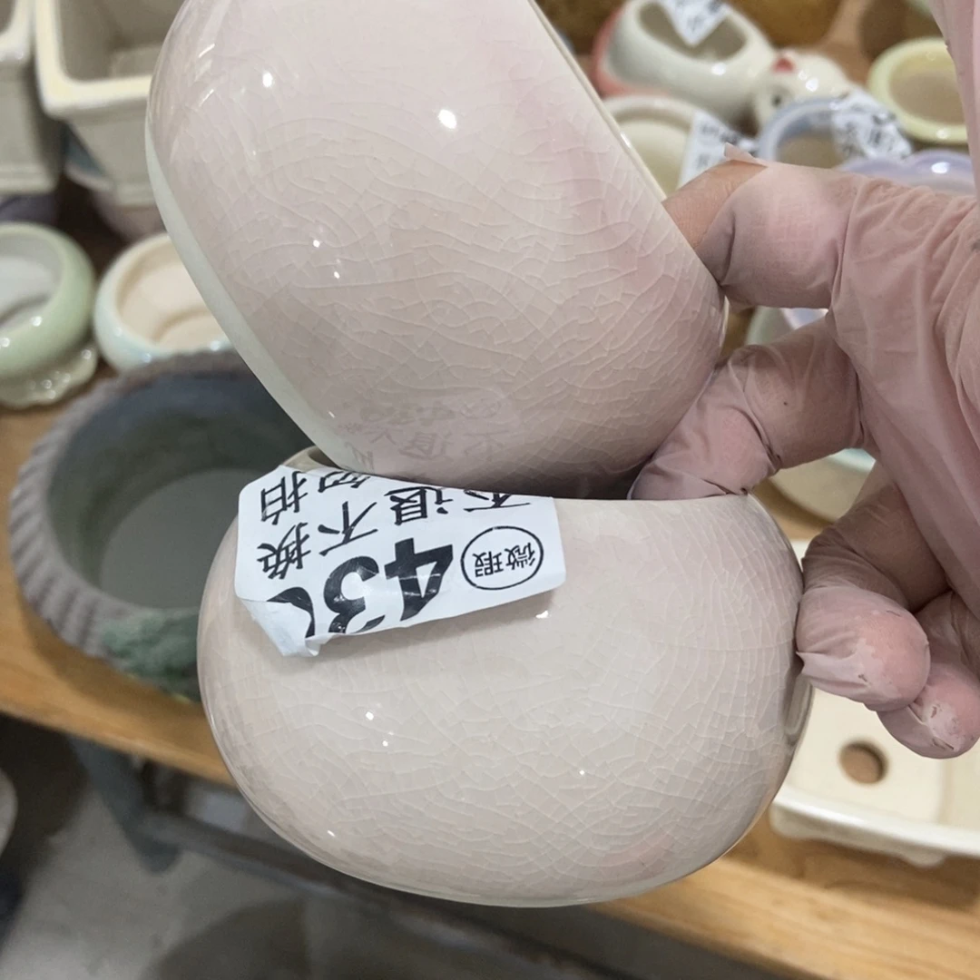 红陶高温陶瓷花盆