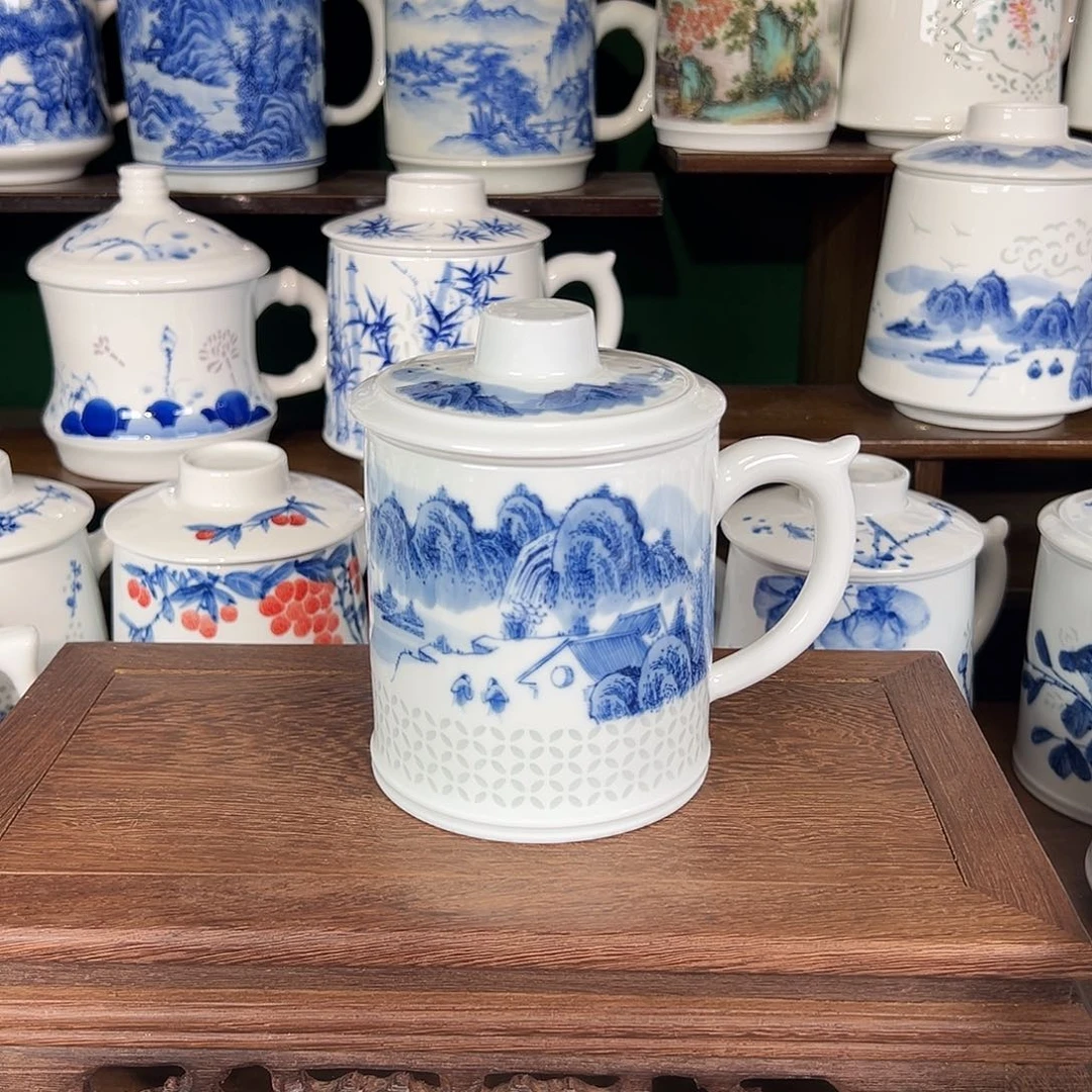 平***东景德镇高温陶瓷办公杯家用