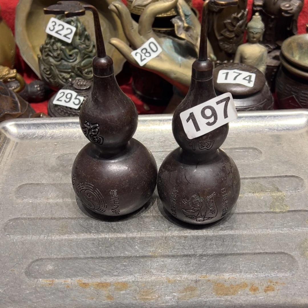 黄铜摆件，文房摆件