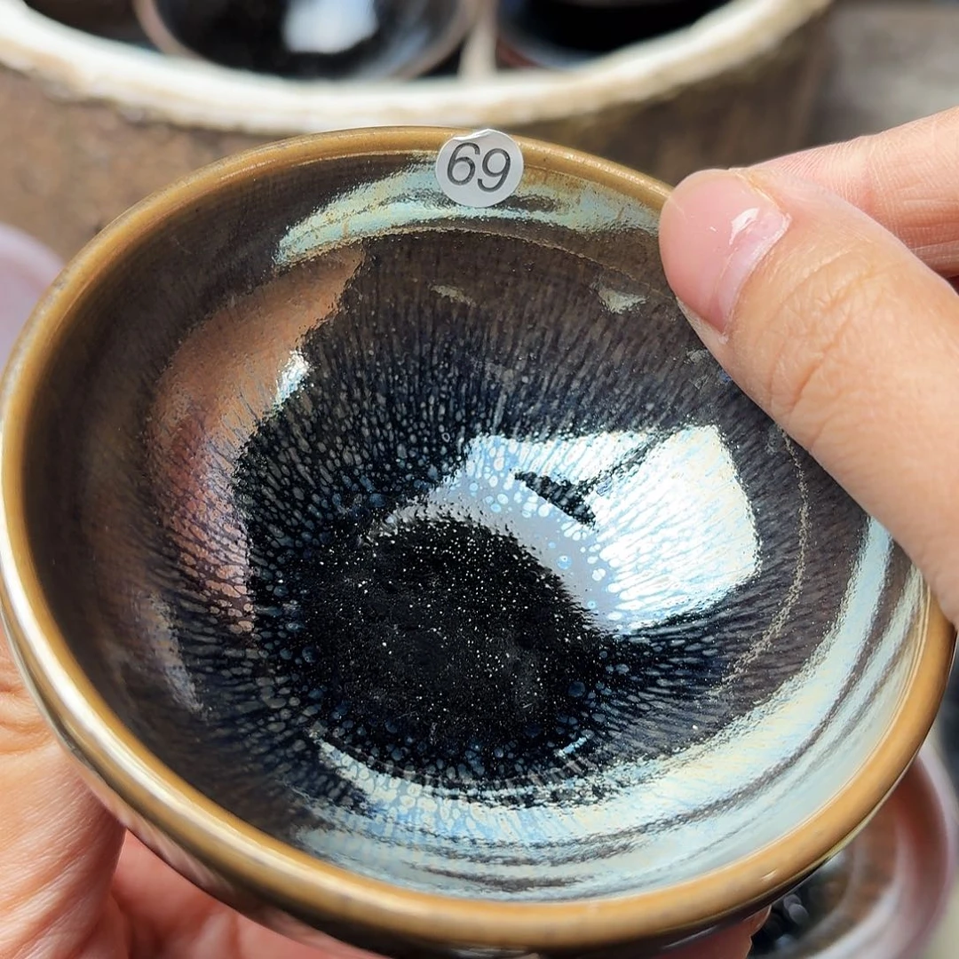 茶盏义兴龙窑建盏69微瑕