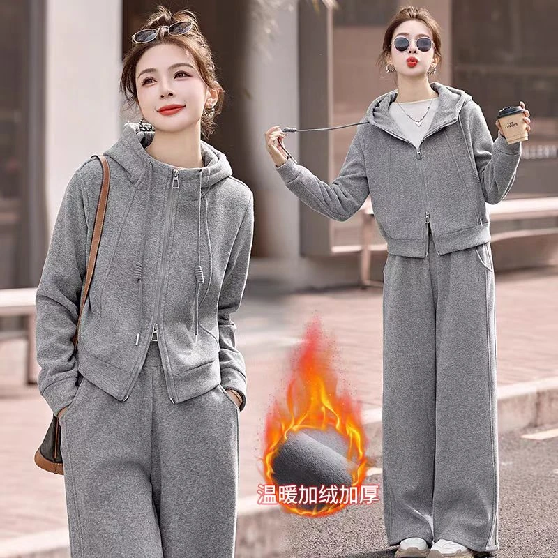 601-699新款上衣裤子加厚时尚两件套气质搭配高级感套装冬季休闲