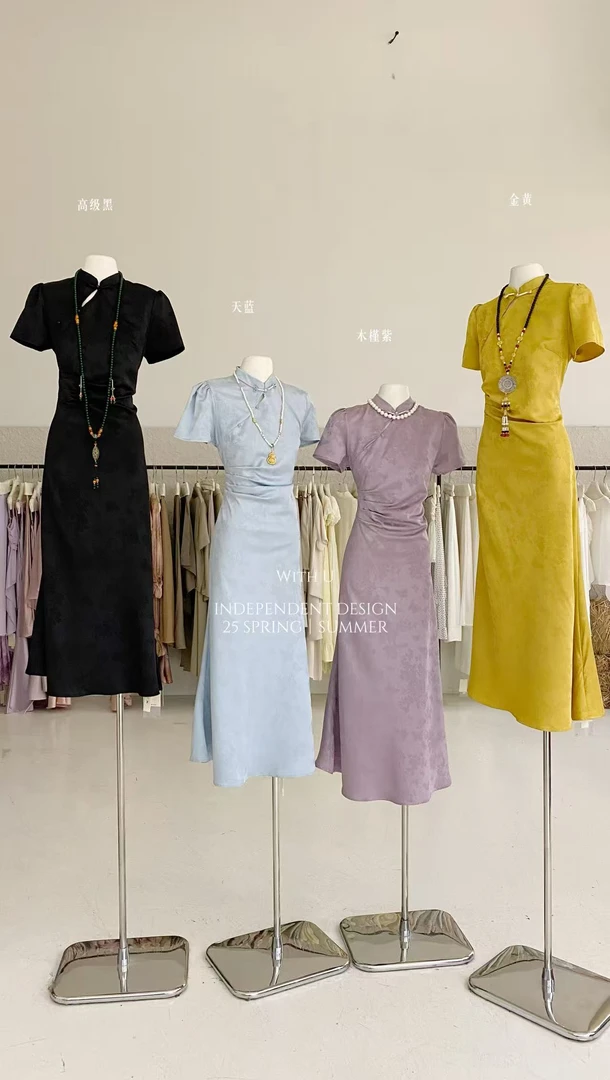 withu@6840 气质显瘦古法式旗袍 7-15