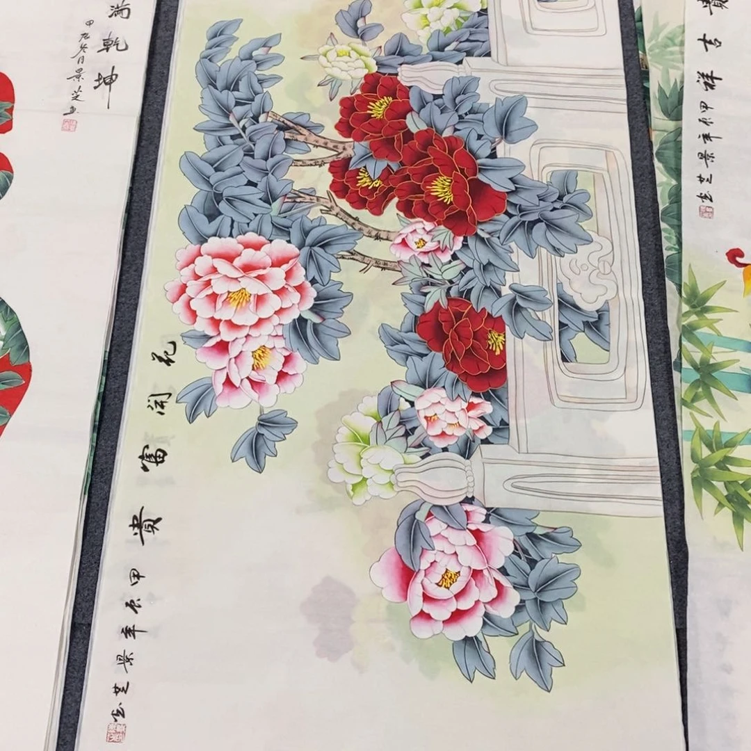 国画138✖️68四尺工笔画画画画画画
