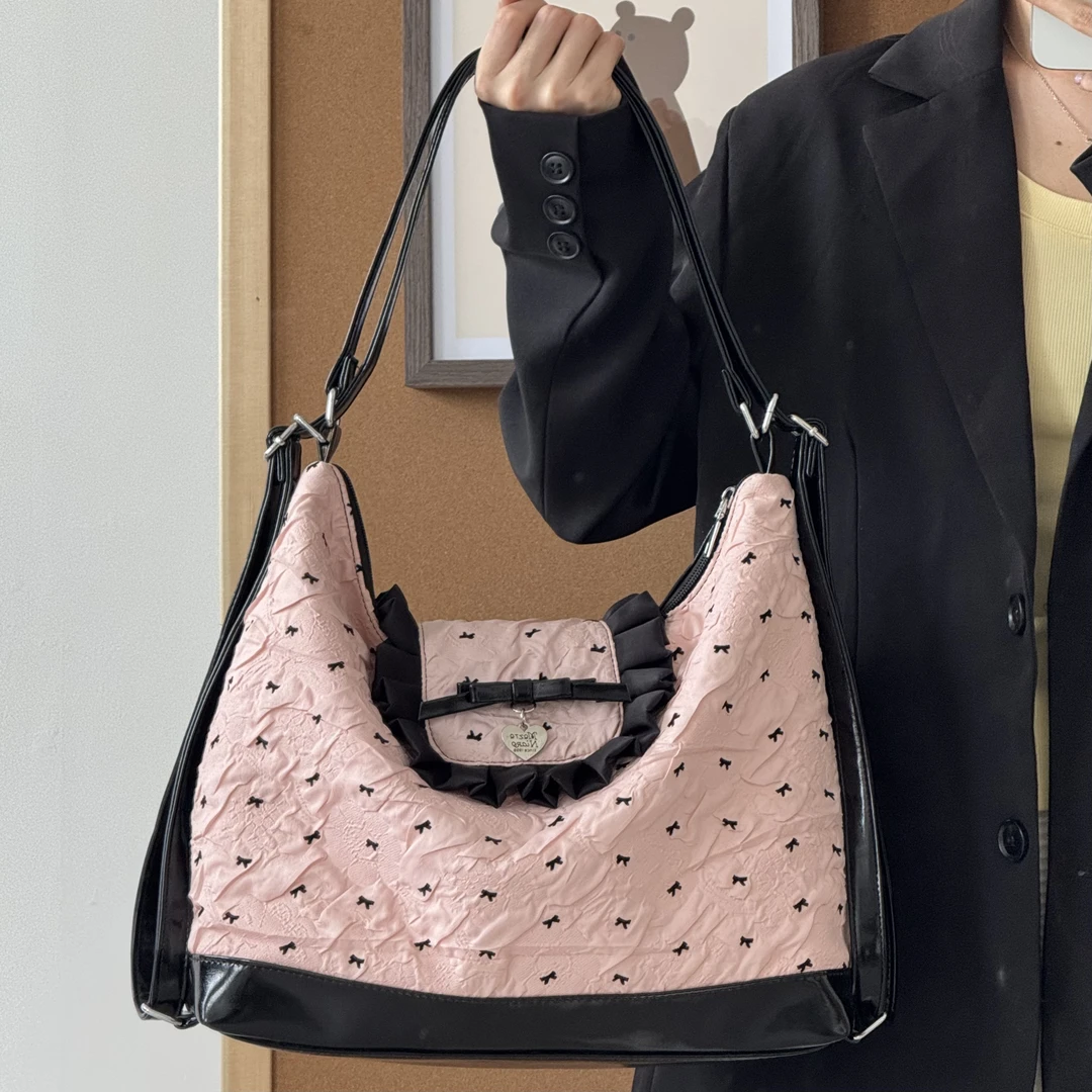 一张同学【长约37宽10高27单位厘米】时尚手提单肩双肩包C5221粉