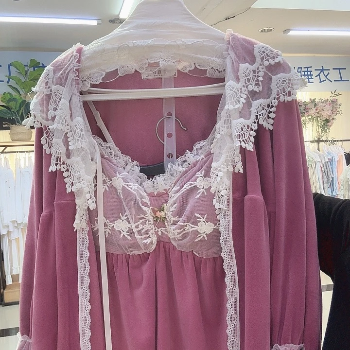 三醋酯纤维宫廷款加绒三件套