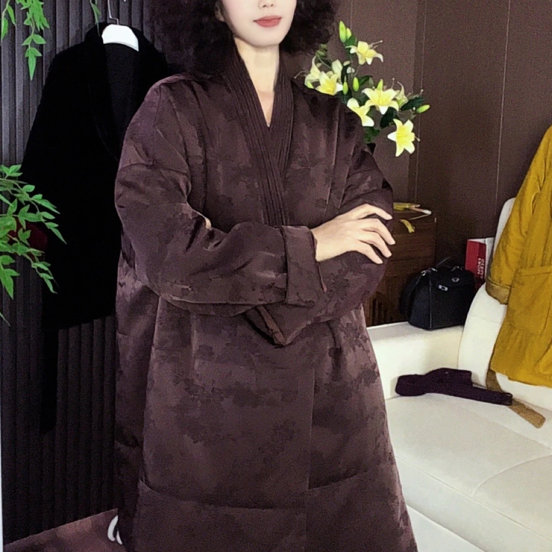 冬季加厚保暖时尚韩版中长款大衣国风中式