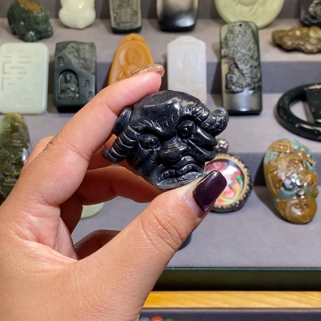 和田玉未镶嵌挂件