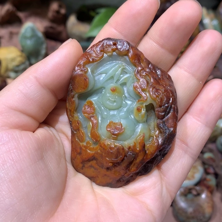 岫岩河磨玉（透闪石质玉）未镶嵌挂件