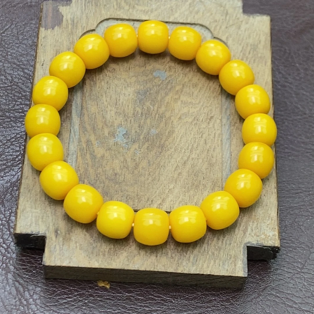 蜜蜡未镶嵌珠宝奇石蜜蜡精工老型珠单圈假一赔十