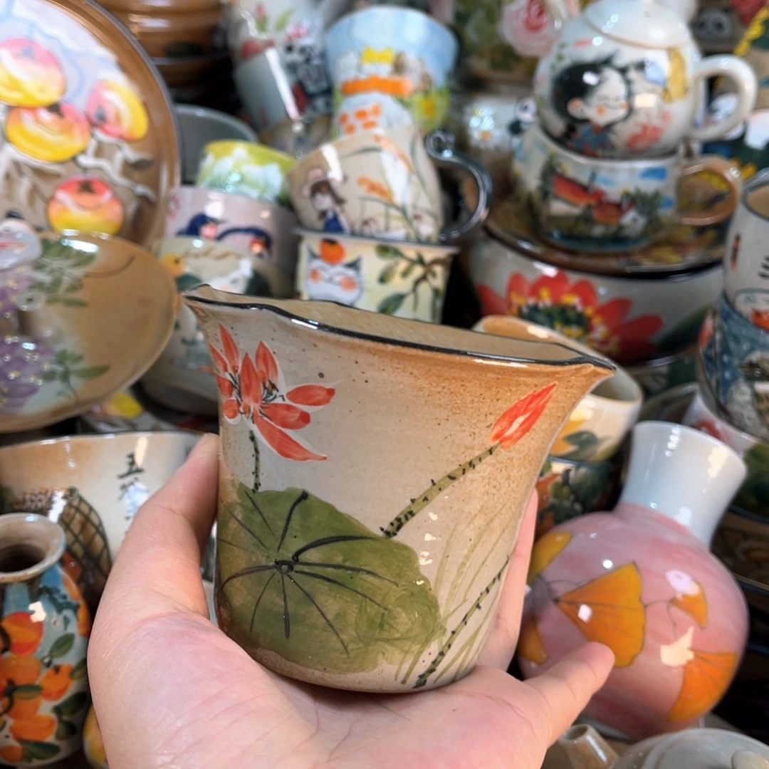 景德镇手工手绘杯