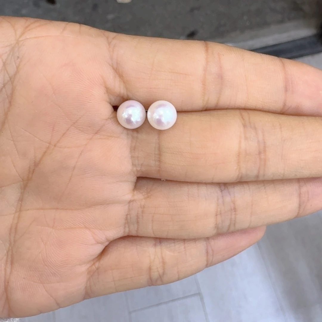 耳饰淡水珍珠银S925镶嵌