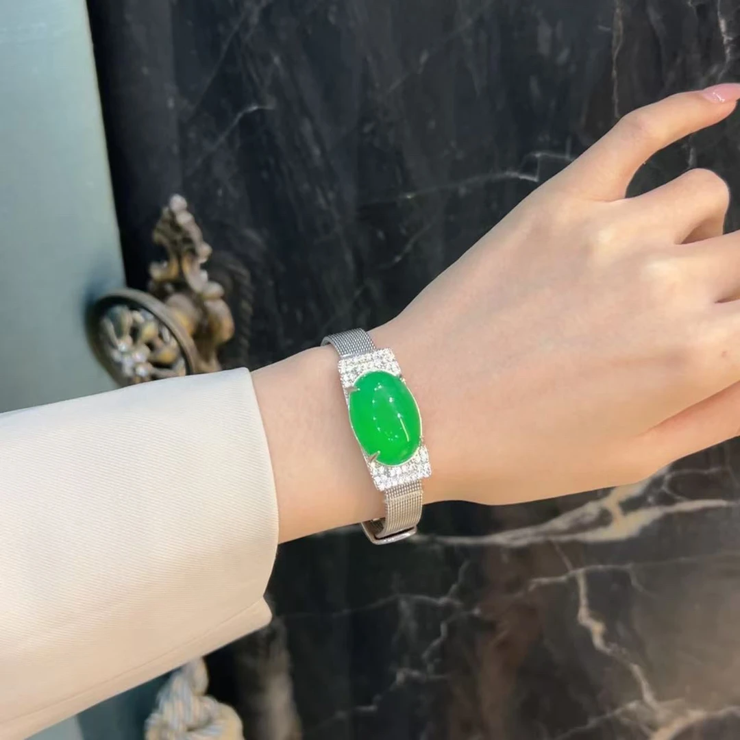 绿玉髓 鸽子蛋手表款