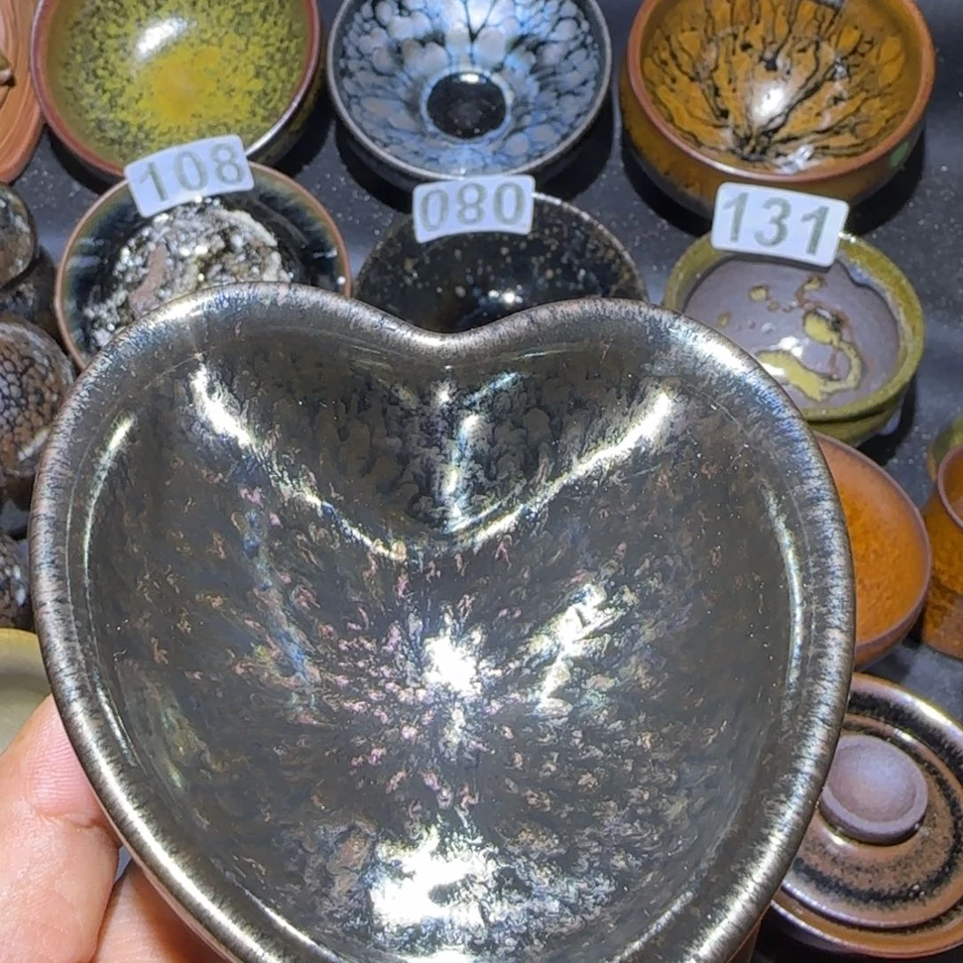 茶盏福建盏茶器爱心
