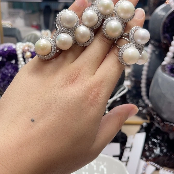 戒指未镶嵌淡水珍珠龙珠戒指