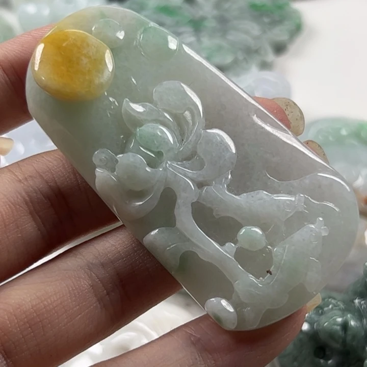 翡翠未镶嵌颈饰101天然翡翠62/32/7