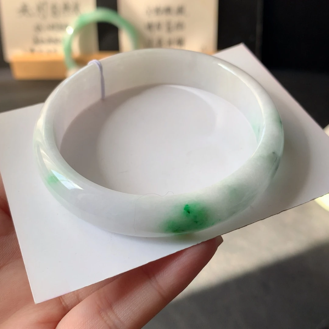 翡翠未镶嵌手镯51号58.7-12.9-6.9