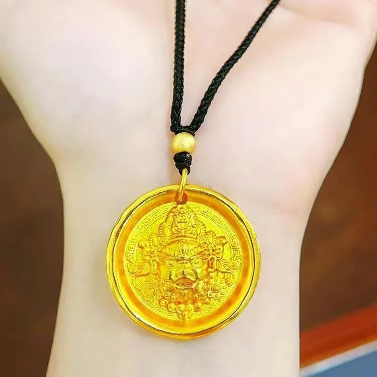 合金吊坠 黄财财吊坠（选大小）