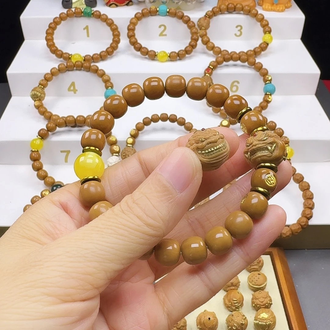 你***伊猴头核桃吊坠猴头手串