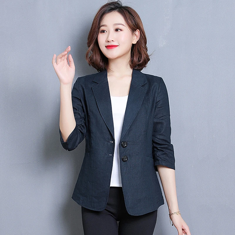 大码西装外套女新款修身春夏装绿色薄款休秋季薄款女修身西装外套