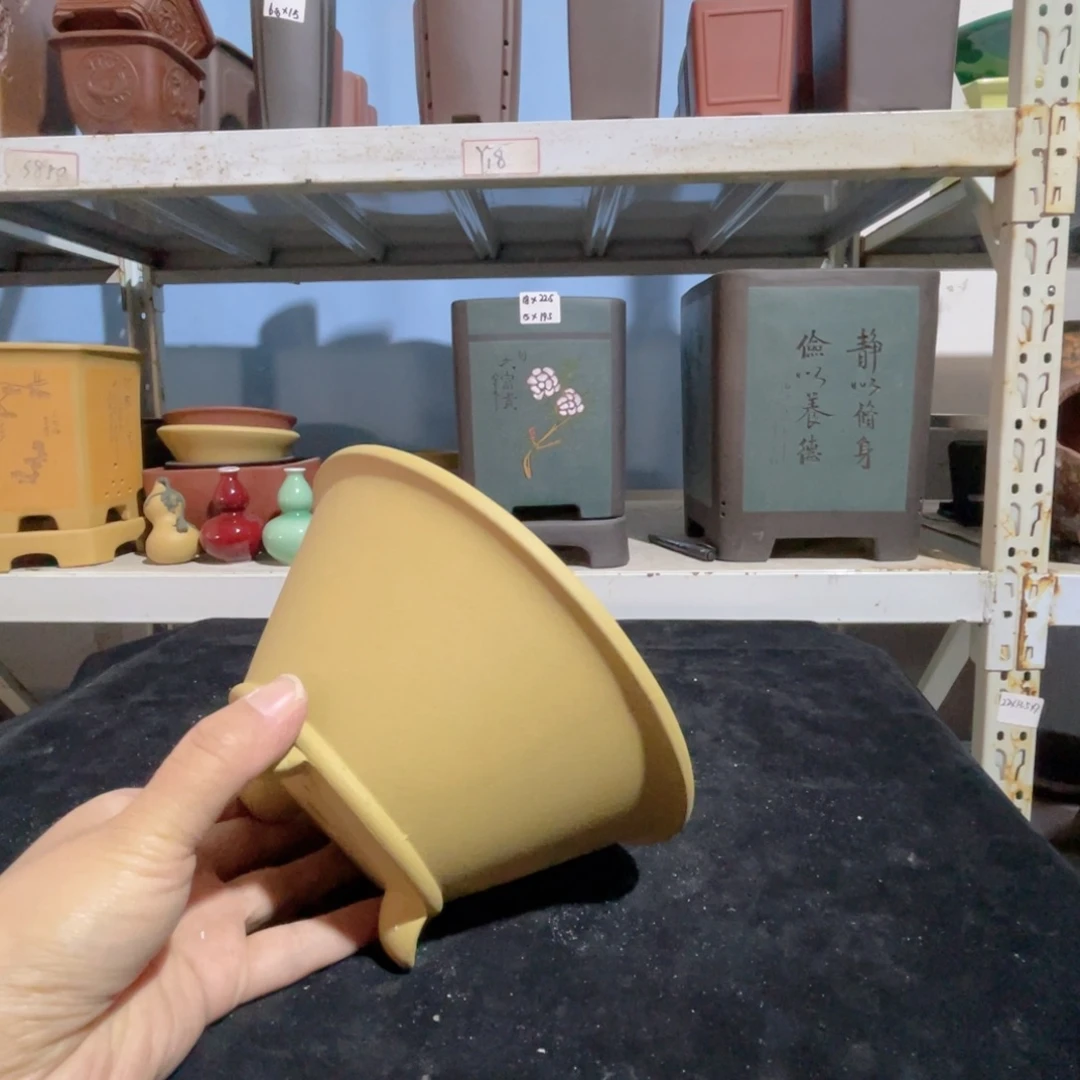 18.5×9紫砂花盆捡漏