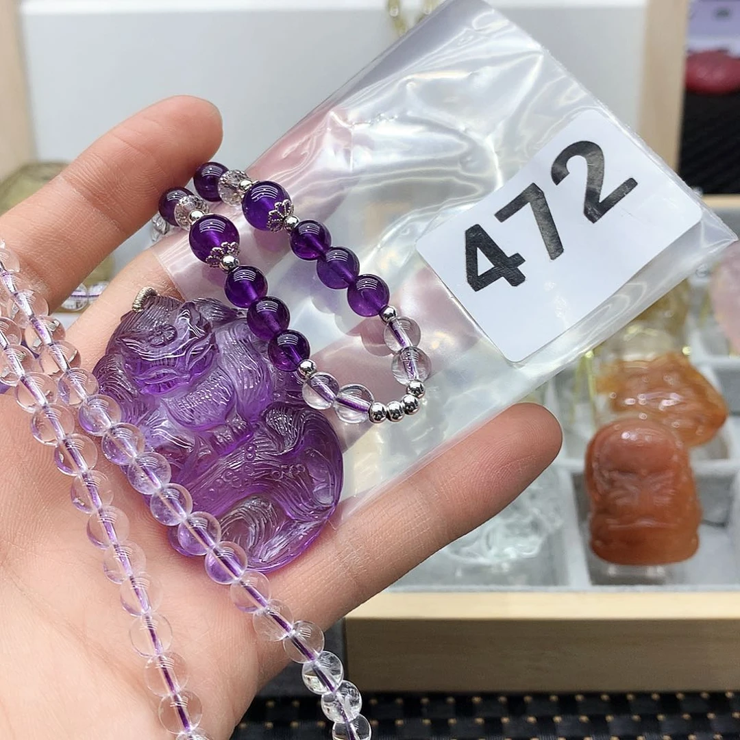 水晶颈饰未镶嵌挂件