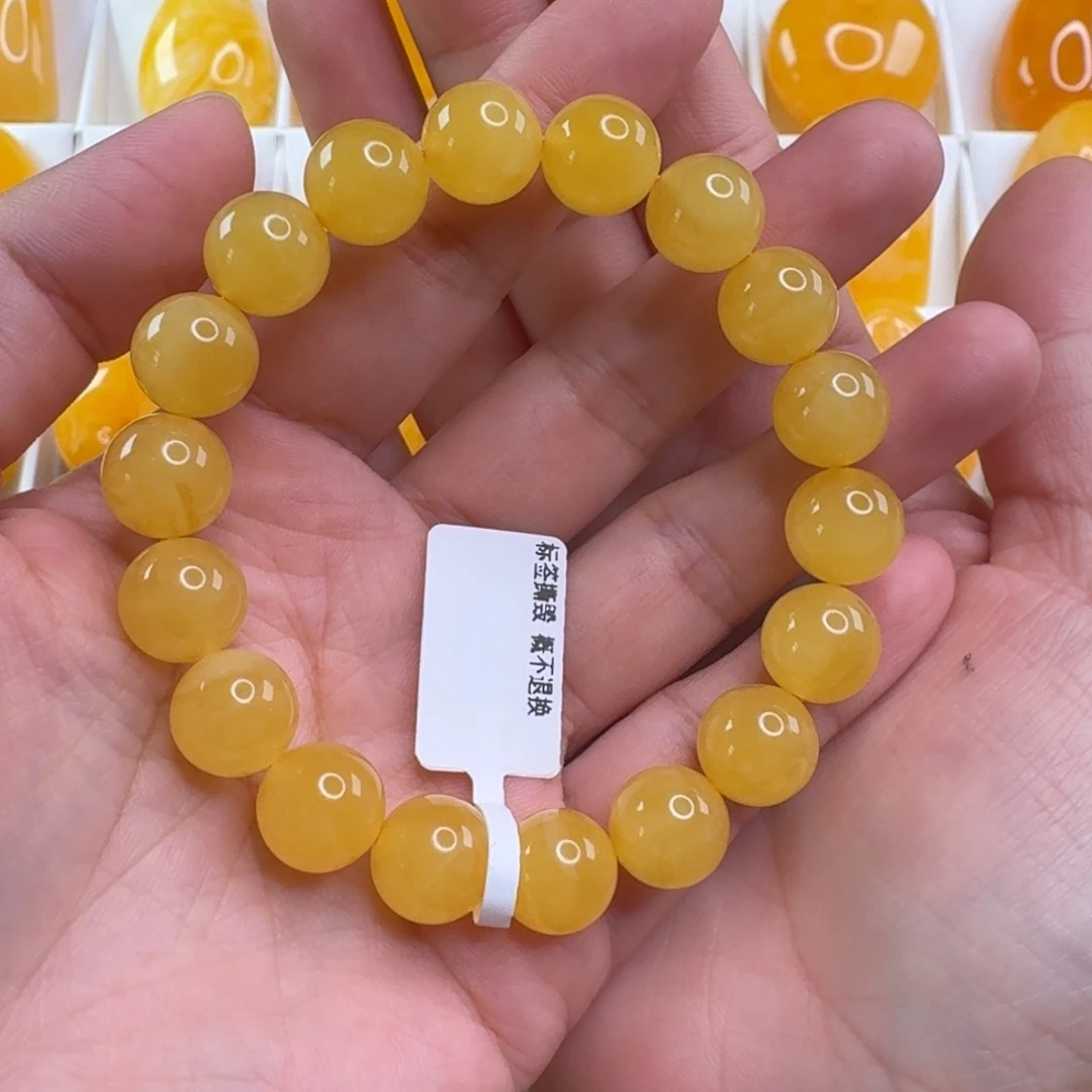 蜜蜡毛衣链未镶嵌