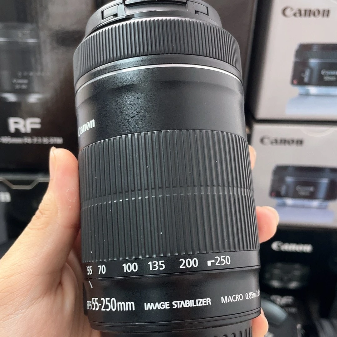 99新ef55-250三代stm带r转ef镜头