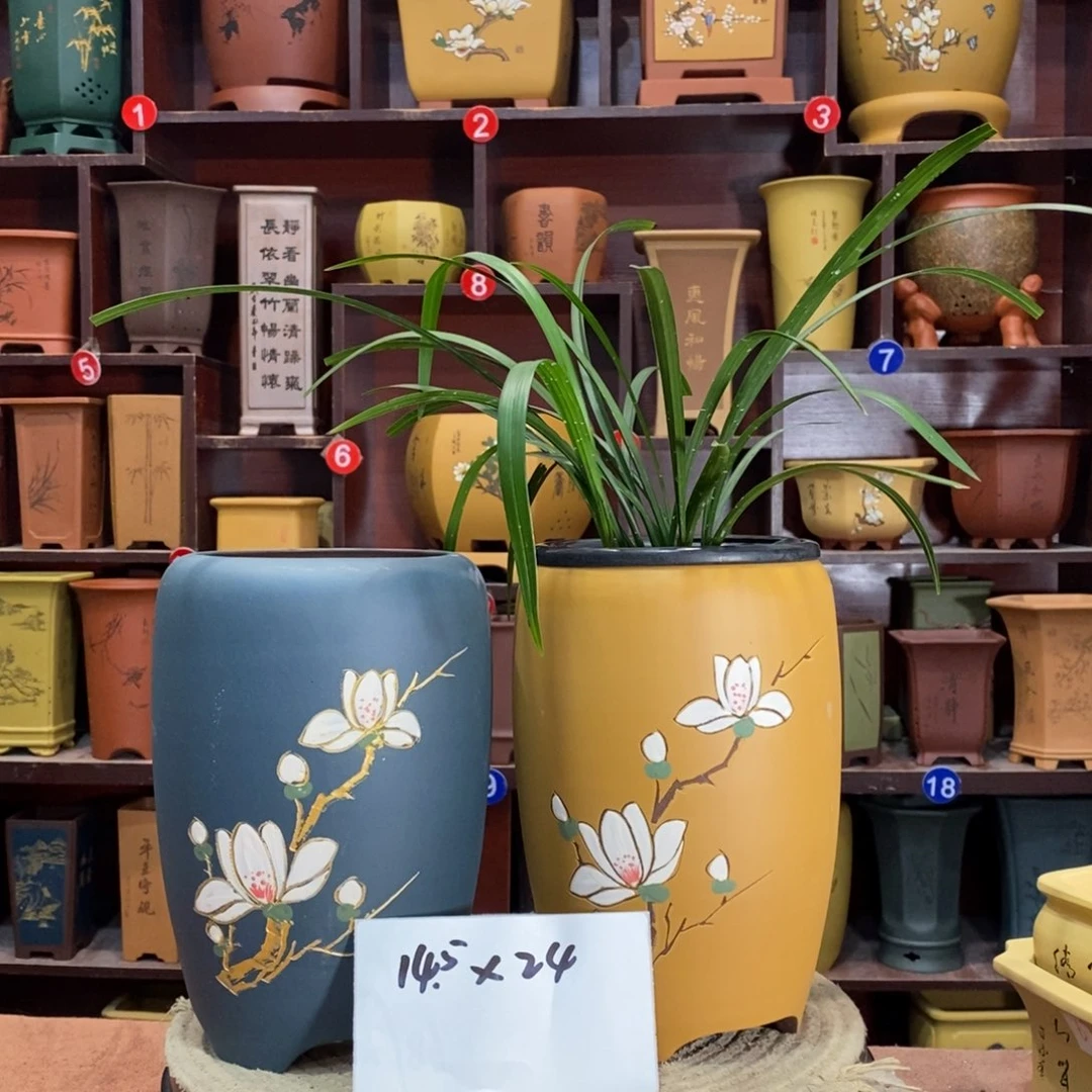 紫砂艺术紫砂花盆