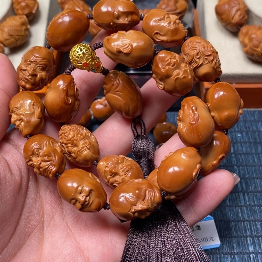橄榄核手串/手链十八罗汉，1.6.
