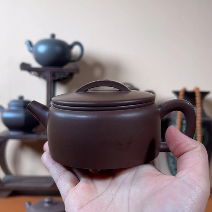 紫砂茶壶汉瓦底槽清