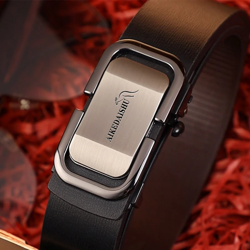 【工厂补贴中】正品皮带男士自动扣腰带男年轻人休闲高档商务裤带