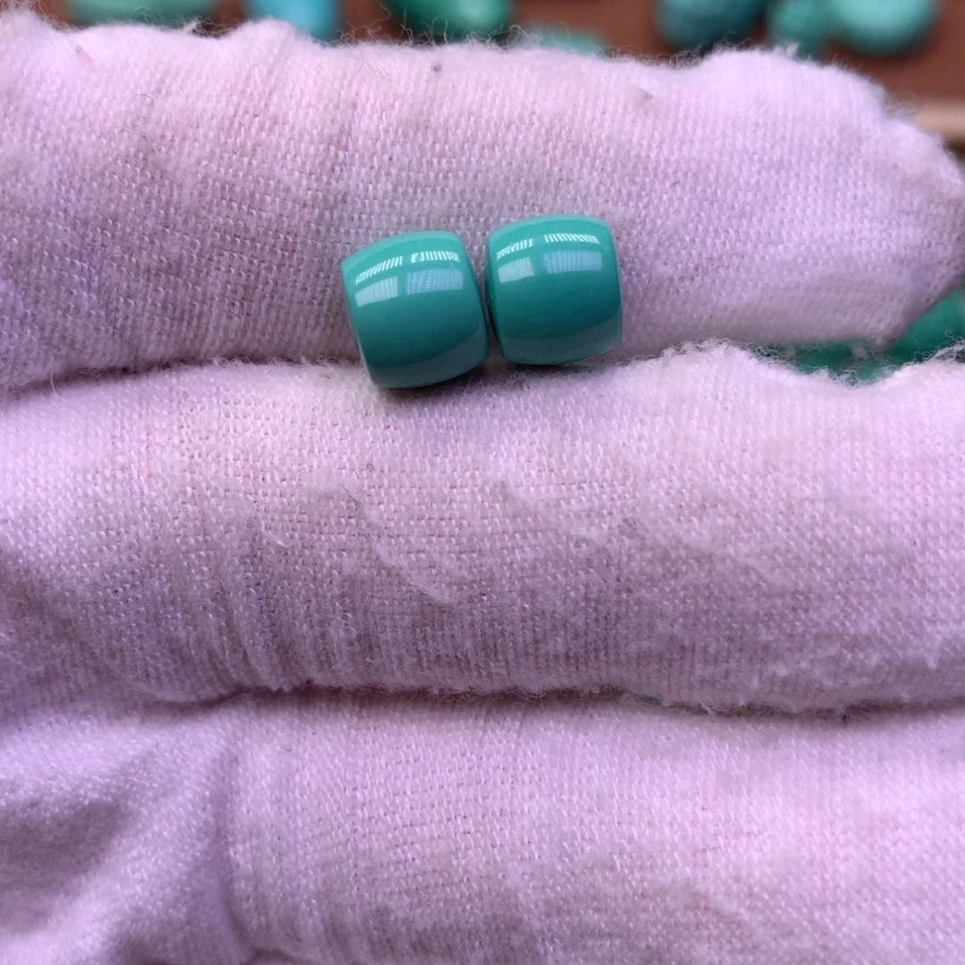 原生态散珠配珠直切一对卡8