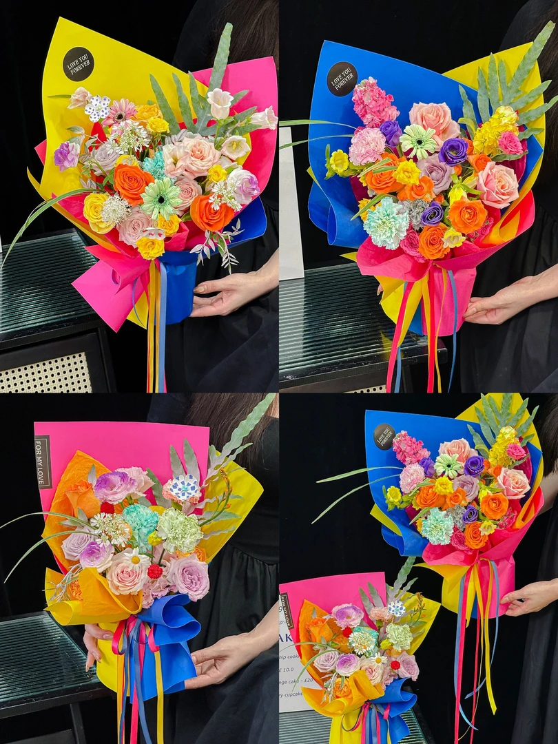 【仅有】加厚157克卡纸 万花筒“立得稳”彩色造型纸 花艺资材