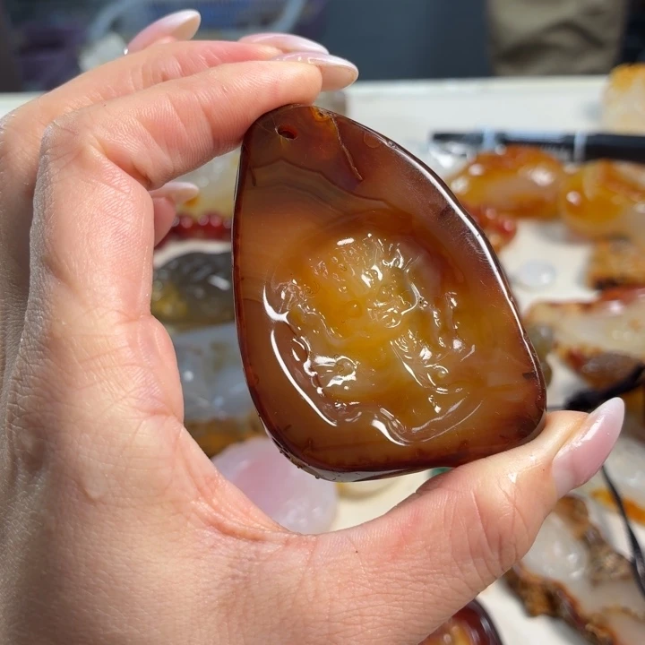 玛瑙/玉髓未镶嵌吊坠(不含链)