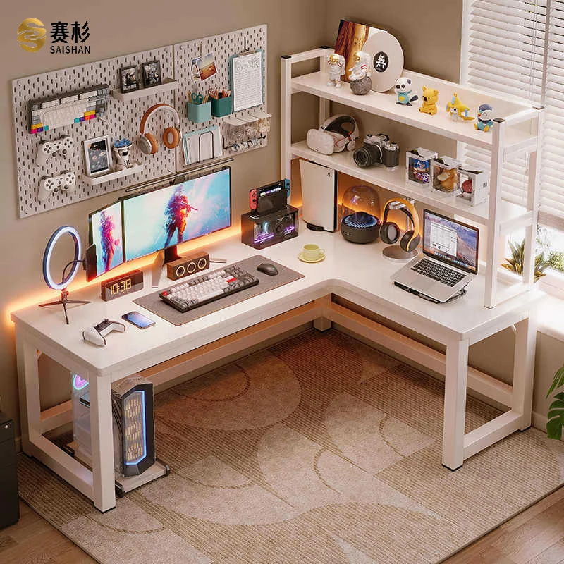 转角电脑桌台式电竞桌子家用L型书桌卧室学习桌简约办公桌工作台