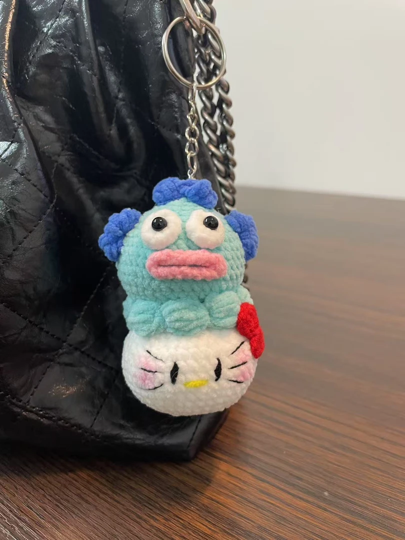 【成品挂件】手工钩织动物丑鱼卡比巴拉KT猫挂件成品毛线编织