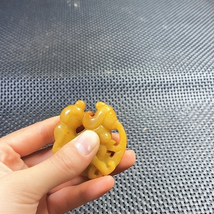 把件白玉菩提留*精选