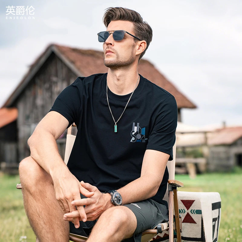 凉感防晒抗菌短袖t恤男夏季UPF50+重磅冰丝上衣T3200