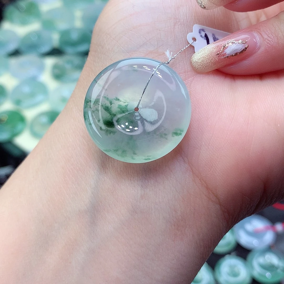 翡翠颈饰未镶嵌70尺寸25.4-6.0