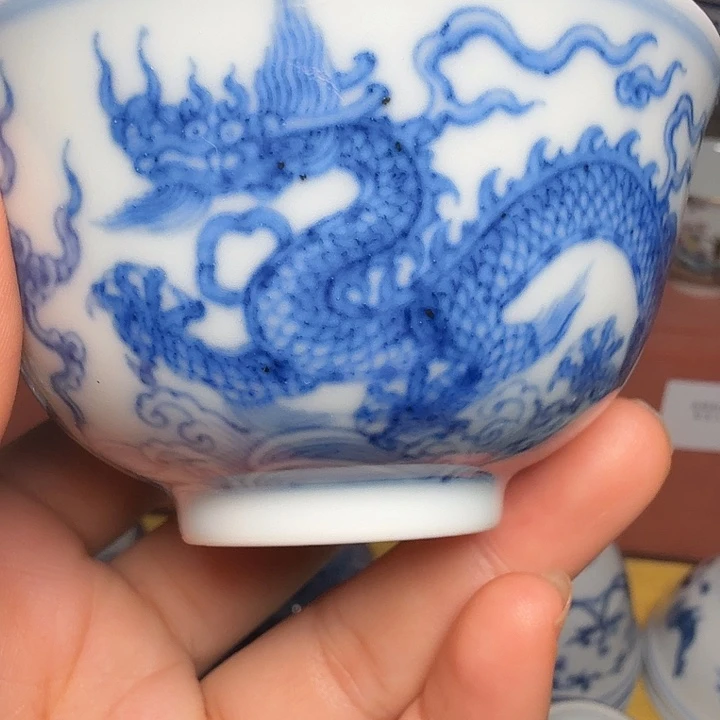 阿***強青花瓷鑫龙景主人杯