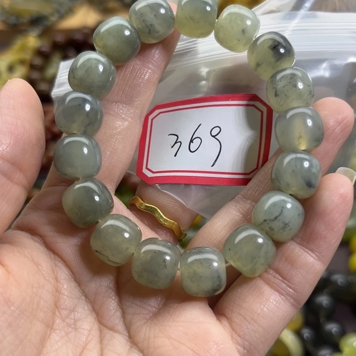 未镶嵌蛇纹石玉手链