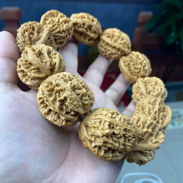 D611龙脊文玩核桃手持35mm11颗184.5克老树文玩核桃文玩手盘核桃